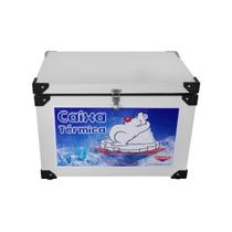 Caixa Térmica 35 Litros Chapa Interna em Inox Branca Cefaz