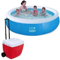 Caixa Térmica 42L + Piscina Inflável 1000L Belfix C/ NF