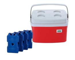 Caixa Térmica 5 litros com Termômetro Digital Simples e Certificado de Calibração com 4 Gelos Reutilizáveis 200 ML