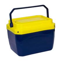 Caixa Térmica 6 Litros com Alça Azul Marinho com Amarelo - 997 - Paramount Caixa Térmica 6 Litros com Alça Azul Marinho com Amarelo - 997 - Paramount