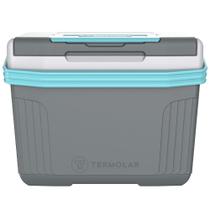 Caixa Térmica 8 Litros Termolar SUV, Cinza e Azul Caixa Térmica 8 Litros Termolar SUV, Cinza e Azul