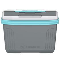 Caixa Térmica 8 Litros Termolar SUV, Cinza e Azul Caixa Térmica 8 Litros Termolar SUV, Cinza e Azul