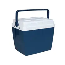 Caixa Térmica Azul e Branca 36L Alta Capacidade Mantém Temperatura Grande