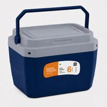 Caixa Térmica Azul Escuro Box Cooler 6 Litros Com Alça Caixa Térmica Azul Escuro Box Cooler 6 Litros Com Alça