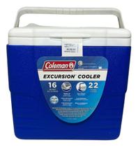 Caixa Térmica Coleman 16qt 15,1 Litros Cor Azul 22 Latas
