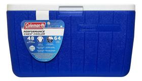 Caixa Térmica Coleman 48qt 45,4 Litros Cor Azul 64 Latas