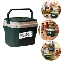 Caixa Térmica Com alça 40 Litros Praia Piscina Cor Verde Caixa Térmica Com alça 40 Litros Praia Piscina Cor Verde