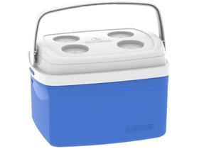 Caixa Térmica Cooler 12 litros com 4 Placas Gelo Reutilizável 400 ML Transporte Alimentos Bebidas Refrigerados