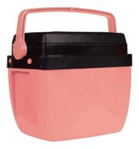 Caixa Termica Cooler 12 Litros Pêssego Com Alça e Tampa Com Porta Copos Mor