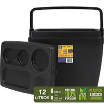Caixa Térmica Cooler 12 Litros Preta 071307 BEL