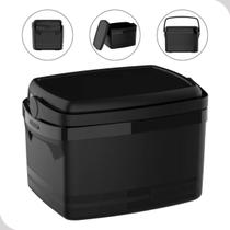 Caixa Termica Cooler 12L Preta Bebidas Com Porta Copo Soprano