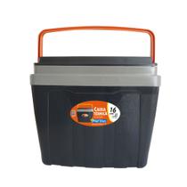 Caixa Térmica Cooler 16 Litros Tampa com Porta Copo Camping Pesca Caixa Térmica Cooler 16 Litros Tampa com Porta Copo Camping Pesca