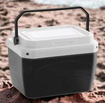 Caixa Térmica Cooler 17 Litros Praia e Piscina Com Alça Preto