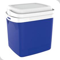 Caixa Termica Cooler 22L Azul 38cm Altura Até 31 Latas Soprano