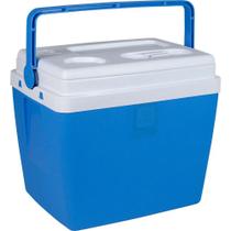 Caixa Térmica Cooler 26 Litros Azul Vermelha Ou Preta