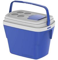 Caixa Térmica Cooler 28 Litros Alça Tropical Soprano - Azul