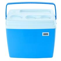 Caixa Térmica Cooler 28 litros com Termômetro Digital Simples Certificado de Calibração Caixa Térmica Cooler 28 litros com Termômetro Digital Simples Certificado de Calibração