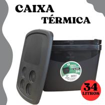 Caixa Térmica Cooler 34 Litros Black Preto Lanches Bebidas Praia Piscina Caixa Térmica Cooler 34 Litros Black Preto Lanches Bebidas Praia Piscina