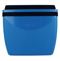 Caixa Térmica Cooler 34 Litros ,Praia Piscina Lazer Jardim Camping Com Porta Copos Resistente AZUL