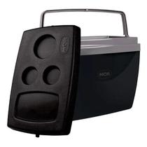 Caixa Térmica Cooler 34l Com Alça E Porta Copos - Mor Preto