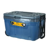 Caixa Térmica Cooler 54L Praia Camping Cinza Azul Nautika