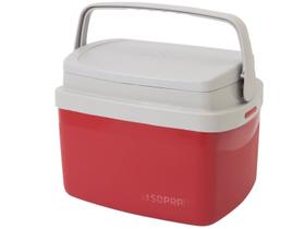 Caixa Termica Cooler 5L Pequena Com Alça Vermelha Soprano Caixa Termica Cooler 5L Pequena Com Alça Vermelha Soprano