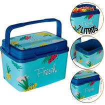 Caixa Térmica Cooler 7 Litros Para Camping Praia Piquenique