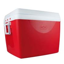 Caixa Termica Cooler 75 Litros 110 Latinhas Vermelho Com Alças - MOR