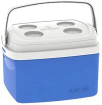 Caixa Termica Cooler Bebidas 12L Azul Porta Copos Soprano
