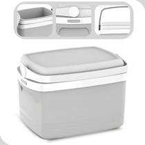 Caixa Termica Cooler Bebidas 5L Cinza Pequena Soprano Caixa Termica Cooler Bebidas 5L Cinza Pequena Soprano