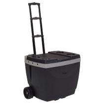 Caixa Térmica Cooler Cerveja Com Rodinhas 42 Litros Preta Caixa Térmica Cooler Cerveja Com Rodinhas 42 Litros Preta