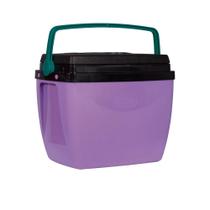 Caixa Térmica Cooler Com Alça 18 Litros Capacidade 24 Latas Praia Piscina Camping Acampar Churrasco Manter Gelado Conservar Bebida Latinhas