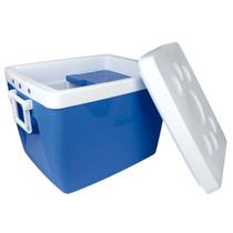 Caixa Térmica Cooler Com Alça 75 Litros Azul Mor