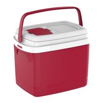 Caixa Térmica Cooler Com Alça Tropical Camping Pesca Praia 32L Soprano - Vermelho