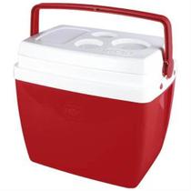 Caixa Térmica Cooler Glacial 26 Litros Vermelha - 25108172 - MOR