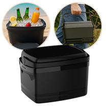 Caixa Térmica Cooler Médio 12 Litros Preto com Alça Soprano