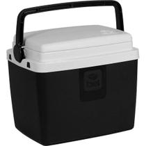 Caixa Térmica Cooler Para Bebidas 6L Bel - Preta Com Branco