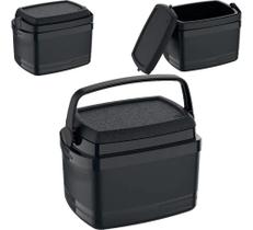 Caixa Térmica Cooler Pequeno 5 Litros Até 6 Latas Preto