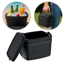 Caixa Térmica Cooler Pequeno 5 Litros Preto com Alça Soprano Caixa Térmica Cooler Pequeno 5 Litros Preto com Alça Soprano