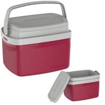 Caixa termica cooler portatil tropical 5 litros vermelho