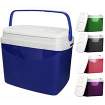 Caixa Térmica Cooler Praia Bebidas 34l Com Alça Porta Copo