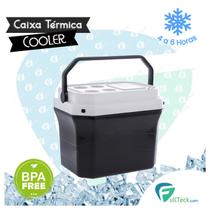 Caixa Térmica Cooler Preto 40 Litros Praia E Cerveja C/ Alça