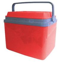 Caixa Térmica de Plástico Floripa Vermelha 32L 41X37X26cm - Unitermi