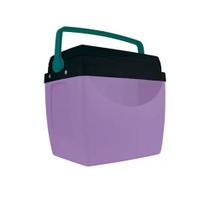 Caixa Termica Mor 26L Lilas Com Verde 25108179