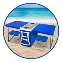 Caixa Térmica Multifuncional 5 Em 1 +mesas + Cadeiras + 32l - arqplast