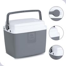 Caixa Termica Pequena Cooler 6 Litros Cinza Com Alça Bel
