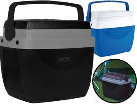 Caixa Térmica Plástica Para Praia Camping Viagem Com Alça 12 Litros Capacidade Para 13 Latinhas