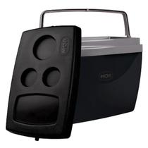 Caixa Térmica Preta Cooler 18 Litros Com Tampa e Alça Mor 24 Latas 12 Garrafas