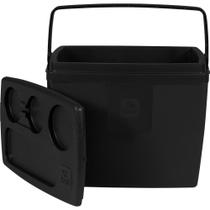 Caixa Térmica Preta Cooler Pequeno 12 Litros Cabe 13 Latas Belfix