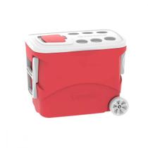 Caixa Termica Soprano Tropical Com Roda 50L Vermelha 09000.0033.17